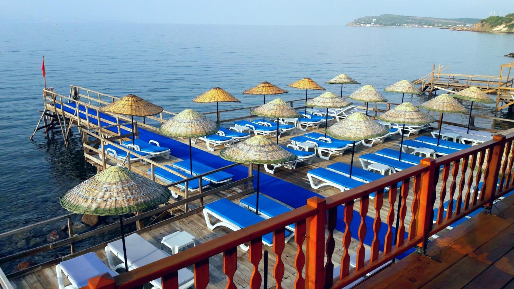 Assos Nazan Motel Restoran Beach Sokakagzi Eksteriør bilde